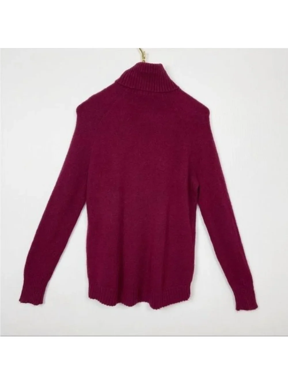 J Crew Supersoft Turtleneck wool & alpaca Sweater Pullover Preppy Burgundy XS